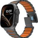 MoKo Titanium Watch Band Compatible with Apple Watch 42/44/45/46/49mm | Compatible with Apple Watch Ultra 3 2 1,S11/10/9/8/7/6/5/4/3/2/1 SE3/SE2/SE, Magnetic Metal Band for Men Women