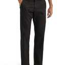 Lee Men's Extreme Motion Flat Front Regular Straight Pant Charcoal Color 32W x 32L