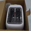 West Bend Timeless 2-Slice Toaster with 7 Browning Levels, Bagel/Waffle/Defrost Settings, High-Lift Lever, Anti-Jam, Easy-Clean Crumb Tray, 2-Slice, White/Gold