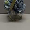Artificial Hydrangea, Peony & Rose Silk Flowers with Vase - Faux Floral Arrangements for Home, Bathroom, Office & Table Decor (Blue #26)