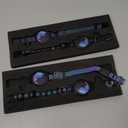 Cat Collar with Airtag Holder, 2 Pack Waterproof Breakaway Kitten Collar for Apple AirTag GPS Tracker, Adjustable Cat Collar with Buckle, Bell & Reflective Pattern for Cats, Kittens, Black (8-11")