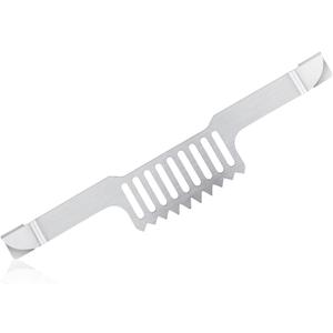 Grease Gate Spatula Holder, 12x2.2x0.2in Stainless Steel Griddle Tool Holder Magnetic Design Griddle Spatula Holder Rack Accessories for Blackstone Griddle(Silver)