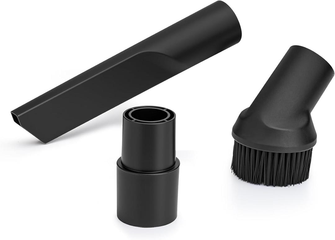 Shop-Vac 2-PC Nozzle Kit with Adapter, 1-7/8 Inch Diameter for Wet/Dry Vacuum, Includes Crevice Tool, Round Brush and Adapter