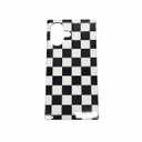 Rectangle Checkered Phone Case for iPhone 13 Black White Grids Plaid Checkerboard Slim Soft Classic Trunk Design Strong Shockproof Protective Checker Cover for iPhone 13 6.1"