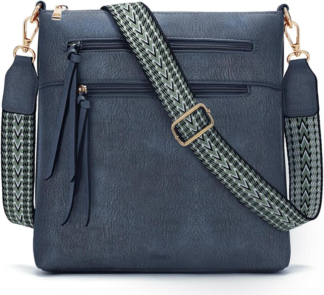 GEMIU Crossbody Bags for Women Vegan Leather Shoulder Bag with Multi Pocket, Adjustable Strap Purses