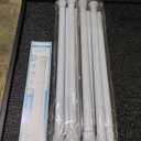 4pack Spring Tension Rods 18-36 Inch Adjustable White Tension Rod Spring Rod Extendable Short Curtain Rod Spring Loaded Curtain Rods Tension Rod for Curtains,Closet,Kitchen