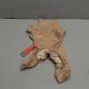 KYEESE Dog Coats Turtleneck Stretchy Dog Pjs Dog Sweater Super Soft Warm Material Dog Pajamas with Bowtie Dog Onesie for Small Dogs Cold Weather Coat, Khaki,M