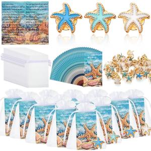 Unittype 60 Sets Starfish Pins Employee Appreciation Gifts Bulk Starfish Pins You Make a Difference Cards with Organza Bag Thank You Gifts for Coworker Staff