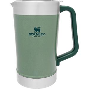Stanley Stay-Chill Pitcher 64 oz | Cold Water, Beer, and Drink Pitcher with Lid | Large Capacity Durable Beverage Container with Handle | Insulated Stainless Steel | BPA-Free (Hammertone Green)