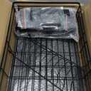 Laveshop Dish Drying Rack - Expandable Rack, Large Capacity Dish Drainer for Kitchen Counter, Rust-Proof with Utensil Holder, Black