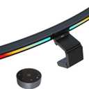 ONWAY Curved Monitor Light Bar with Wireless Remote,Monitor Light Bar with Auto-Dimming and Camera Base,Applicable to All Screens. No Screen Glare,for (RGB)
