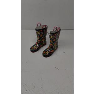 Western Chief Rain Boots with Pull on Handles for Toddlers and Kids - Premium Waterproof Boots for Boys and Girls Size 1