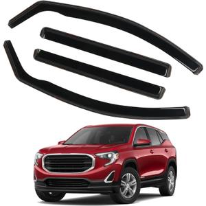 Window Visor Fit for GMC Terrain 2018-2024, in Channel Window Rain Guards, Smoke Tinted Vent Window Visors, Vent Shade Shield, 2018 2019 2020 2021 2022 2023 2024, 4pcs