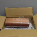 GO&SO 1 PCS Burnt Orange Velvet Drum Lamp Shade,Modern Replacement Lamp Shades 13" Top x 13" Bottom x 10" High(Spider) Medium Fabric Lampshade for Table Lamp,Floor,Bedside -Assembly Require