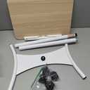 NAMON Rolling Laptop Stand, 2 in 1 Dual-use Floor & Desktop, Adjustable Height from 16.5" to 51", with 4 Lockable Casters, Perfect for Home, Office, Meeting Room, Study (White)