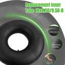 18x8.50-8 18x9.50-8 Inner Tubes, 2 Pack Heavy Duty Replacement Tire Inner Tubes with Straight Valve Stem for Lawn Mowers, Wheelbarrows, ATVs, Go Karts, Tractors, Snow Blowers, Golf Carts, Trailers