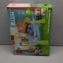 Pupu Pig Water Table Play Sink Toys for Toddlers, Kids Play Kitchen Sink with Running Water, 360° Electric Faucet, Floating Fishing Game, Sensory Water Table Toys for Boys Girls Summer Gifts