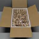 Gold Candlestick Holders Bulk,Taper Candle Holder for Candlesticks Gold Brass Vintage Candle Stick Candle Holder Decorative Candle Holders for Wedding Home Party Table Decor (Set of 54)