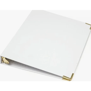 Pack Of 2 Russell+ hazel Patent Mini 3Ring Binder, White, 7‚Äù x 9‚Äù, 1/2" Rings