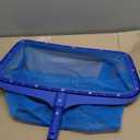 Pool Skimmer Net, Heavy Duty Leaf Rake Cleaning Tool, Fine Mesh Net Bag Catcher Blue