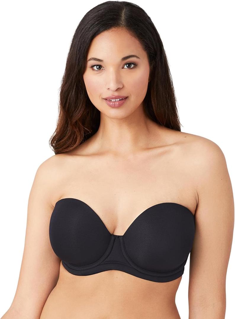 Wacoal Women's Red Carpet Strapless Convertible Bra (32DD, Black)