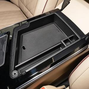 Center Console Organizer Compatible with 2023 2024 2025 2026 Cadillac Lyriq Insert Tray Middle Armrest Storage Box for 2023 Lyriq Luxury Secondary Interior Accessories (Black)