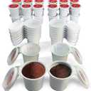 42 iFillCup Fillable K Cups - Ultrafine Filters for Sediment-Free Brew, Universal K Cup Brewer Compatibility, DeepBrew Filter Holds 50% More Coffee for Insanely Rich Brews (Red)