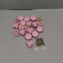 BokWin 20 Pack Pink Wood Drawer Knobs Mushroom Shape Cabinet Knobs Wooden Dresser Knobs Furniture Cabinet Pulls Handles