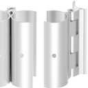 2 Pack Aluminum Snap-On Hinge for PVC Doors Vents or Gates,Perfect for Door Hinges for PVC Built Items (1 Inch/25.4mm)