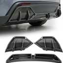 3 PCS Rear Bumper Lip Diffuser for Tesla Model Y Juniper 2026 2025 | Gloss Carbon Fiber Rear Lower Bumper Lip Diffuser(Not Fit Performance)
