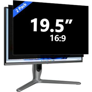 19.5 Inch Privacy Screen for Computer Monitor Eye Protection Anti Glare Blue Light Monitor Privacy Shield Screen 19.5 Inch 16:9 Aspect Ratio [2 Pack]