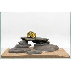 Aquarium Rocks Stream Turtle Platform Natural Slate 3-8 inches Basking Rock for Aquarium Decoration Turtle Tanks Amphibian Reptile Terrariums-10lb