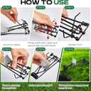 Qualirey 4 Pcs Outdoor Gopher Trap Easy Set Mole Trap Weather Resistant Gopher Killer Vole Killer for Lawn Garden Farm (Black)