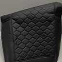 Elantrip 2PCs Front Car Seat Covers Leather Water Proof Seat Protector Universal fit for Most Cars SUVs and Trucks Black