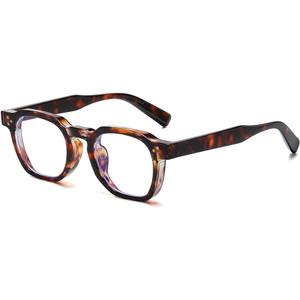 Gleyemor Blue Light Glasses for Men Women, Vintage Mens Glasses Frame Womens Computer Glasses (01 Tortoise Frame)