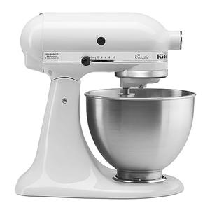 KitchenAid Classic Series 4.5 Quart Tilt-Head Stand Mixer K45SS, White