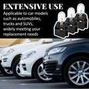 Baquler 40set T5 17 57 86 Halogen Instrument Cluster Bulbs 12v Dashboard Light with Twist Socket Universal Lighting Accessories for Interior Car Dashboard Instrument Gauge Cluster Indicator Lamp Panel