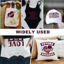 GIRAFVINYL Maroon HTV, Burgundy HTV - 12" x 20ft Maroon Iron on Vinyl for T-Shirts, Fabric Designs