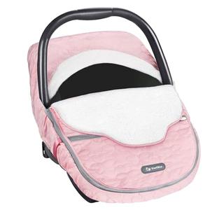 Yoofoss Baby Car Seat Cover Winter Carseat Canopies Cover to Protect Baby from Cold Wind, Super Warm Plush Fleece Baby Carrier Cover for Infant Boys Girls (Pink)