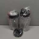 Blender Replacement Parts for Ninja, 24oz Ninja Blender Cups with To-Go Lids, 7 Fins Extractor Blade, Compatible with Nutri Ninja Auto iQ Blenders BL2012 BN801 BL480-30 BL640-30 BL642-30 NN100-30