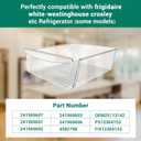 241969607 refrigerator Meat Drawer Compatible with frigidaire crosley etc refrigerators (Some models), Replaceable Models 241969601 241969602 241969603 241969606 4582798 OEM25113142 PS12364153 etc