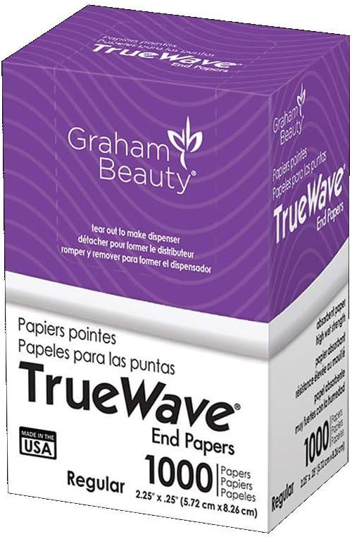 Graham Beauty Salon Truewave Regular Perm End 2.25" x 3.25" Paper 1000 Pcs - HC-56174