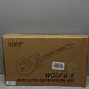 DOYO Wireless Wii Guitar Hero Controller for Nintendo Wii, Compatible with Guitar Hero and Rock Band 2 Games with Adjustable Strap, White (10 key)