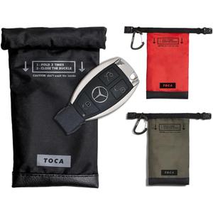 TOCA Key Fob Faraday Protection Pouch for Car Keys, RFID & GPS Signal Blocker, Keyless Car Security Bags & Anti Theft cage Black