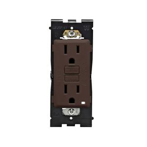 Leviton 15 Amp Renu Self-Test Tamper-Resistant GFCI Outlet, RGF15-WB, Walnut Bark