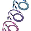 3Pack-4FT Apple & Android USB to Lightning & USB-C 2-in-1 Fast Charger Cable for iPhone 17e 17 17Pro 16e 16 15 14 Pro Max Plus 13 12, Samsung Galaxy A17, Google Pixel 10, Multi USBC Lighting USB Cord