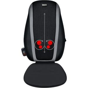 Homedics Shiatsu Massage Cushion with Soothing Heat, Deep-Kneading Massage, Targets Pressure Points All Over Back, Soothing Heat, Relax Overworked Muscles, Release Tension, Reduce Back Pain
