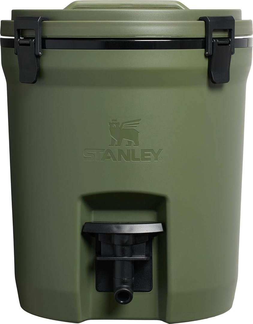 Stanley Adventure Fast Flow Water Jug 2 Gallon | Leakproof Ice Water Dispenser | Insulated Beverage Cooler | Easy Pour Spigot and Latched Foam Lid | BPA-Free (Dried Pine)