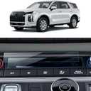 2PCS Car Screen Protector for 2025 2024 2025 2023 Hyundai Palisade AC(SEL/XRT/Limited) Accessories Center Air Conditioner Nano Touchscreen Protector Film HD Clear Anti-Glare