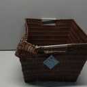 Whitmor Rattique Storage Tote Basket - Java 13W x 15D x 9.63H in. (Brown)
